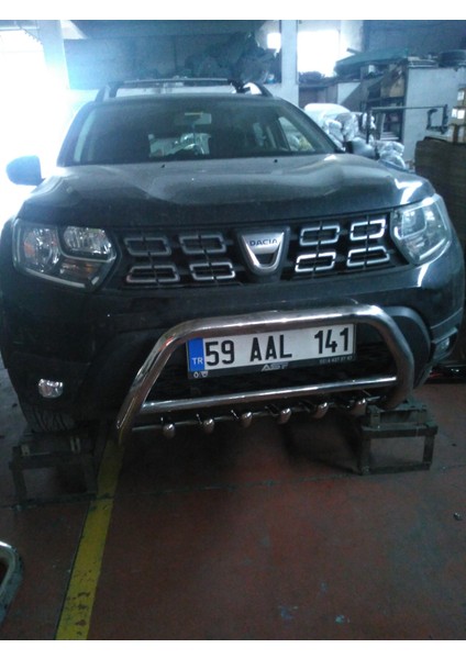 Dacia Duster 2017-2023 Yüksek Ön Koruma 4x2 - Ara Borulu- Emperor A modelleri