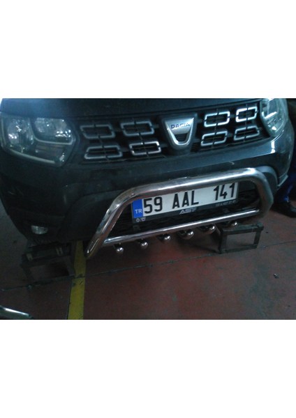 Dacia Duster 2017-2023 Yüksek Ön Koruma 4x2 - Ara Borulu- Emperor A indirimleri