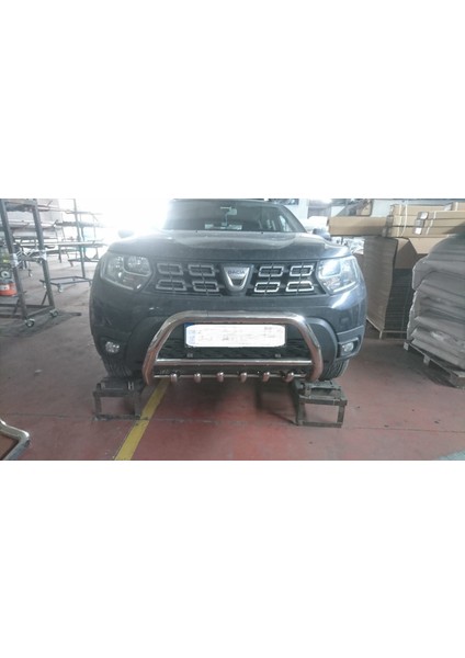Dacia Duster 2017-2023 Yüksek Ön Koruma 4x2 - Ara Borulu- Emperor A