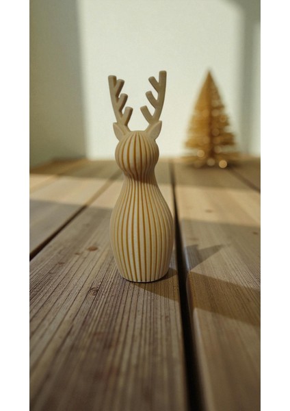 Dekoratif Ahşap Geyik Biblo – Modern Minimalist Masa Üstü Süs Eşyası fırsatları