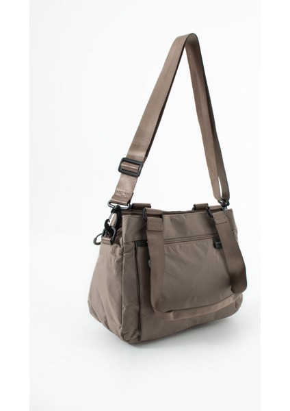 Sanmorris 5 Gözlü Desenli Paraşüt Kumaş Ayarlanabilir Çapraz Askılı El ve Omuz Çantası