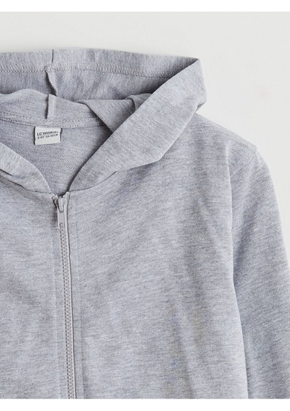 Lcw Yeni Cey Yeni Sezon Kapüşonlu Erkek Çocuk Fermuarlı Sweatshirt fiyatları