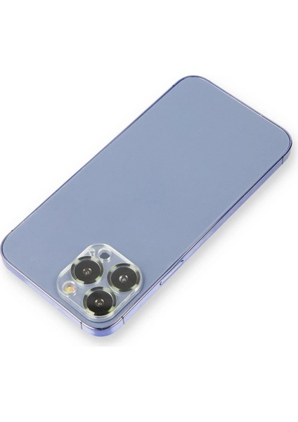 MYT09 iPhone 12 Pro Metal Kamera Lens Koruma Cam - Koyu Yeşil