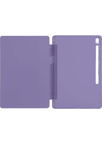 MYT09 iPad Pro 11 (2024) Kılıf Kalemlikli Hugo Tablet Kılıfı - Mor modelleri