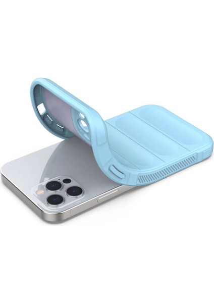 MYT09 iPhone 12 Pro Kılıf Optimum Silikon - Sky Blue fırsatları