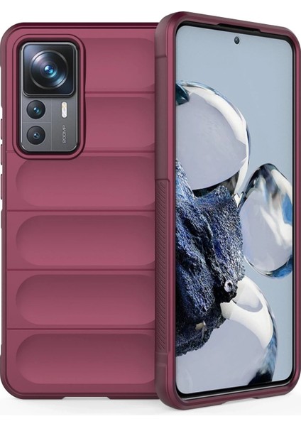 MYT09 Xiaomi Mi 12T Pro Kılıf Optimum Silikon - Bordo