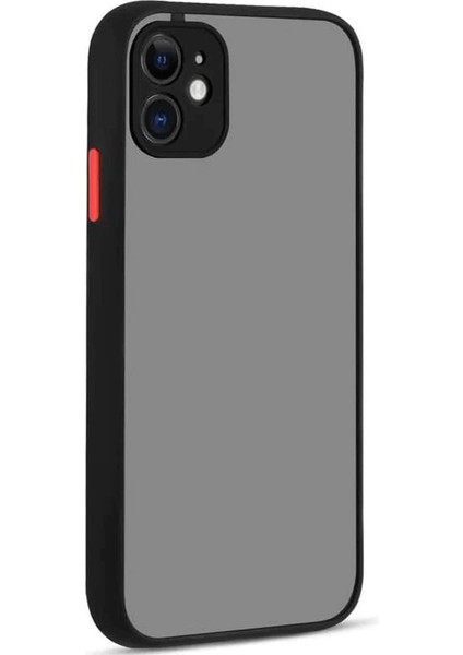 MYT09 iPhone 12 Kılıf Montreal Silikon Kapak - Siyah