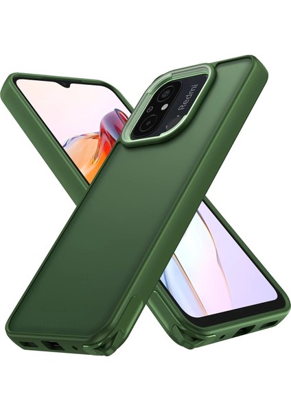 MYT09 Xiaomi Redmi 12C Kılıf Elegant Kapak - Yeşil