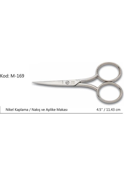 Europe Az Kalın Nakış Makası Süper Kalite No:4,5 11,43 cm