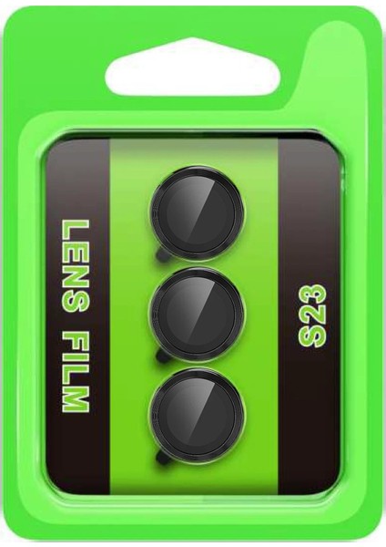 MYT09 Samsung Galaxy S23 Raze Metal Kamera Lens - Siyah