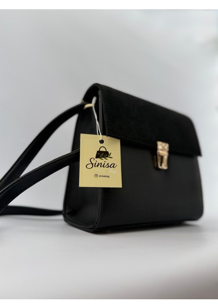 Kadın Vintage Model Süet Detaylı Omuz Çantası