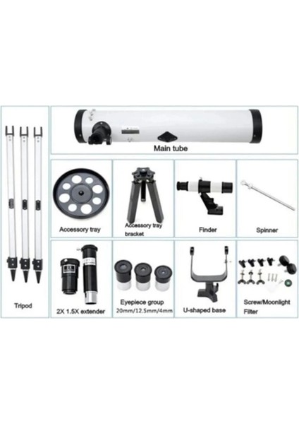 76X700 Profesyonel Aynalı Uzay Teleskopubeyaz fırsatları