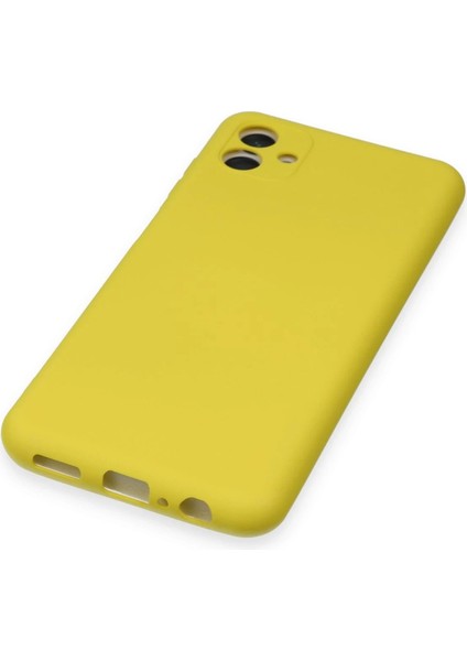 MYT09 Samsung Galaxy A04 Kılıf Nano Içi Kadife Silikon - Sarı indirimleri