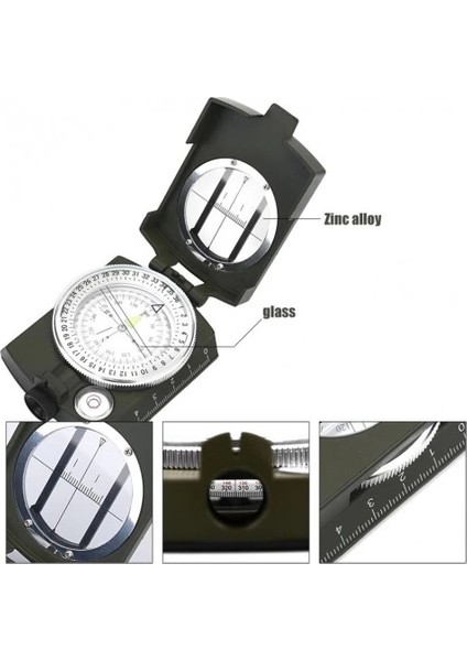 Çok Fonksiyonlu Profesyonel Askeri Pusula fiyatları