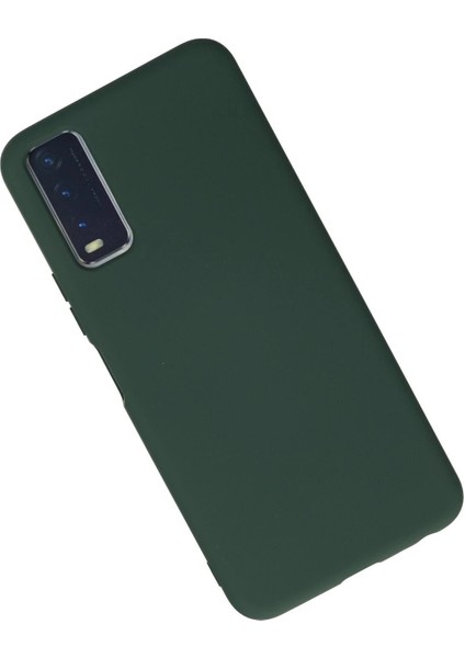 MYT09 Vivo Y11S Kılıf Nano Içi Kadife Silikon - Koyu Yeşil fiyatları