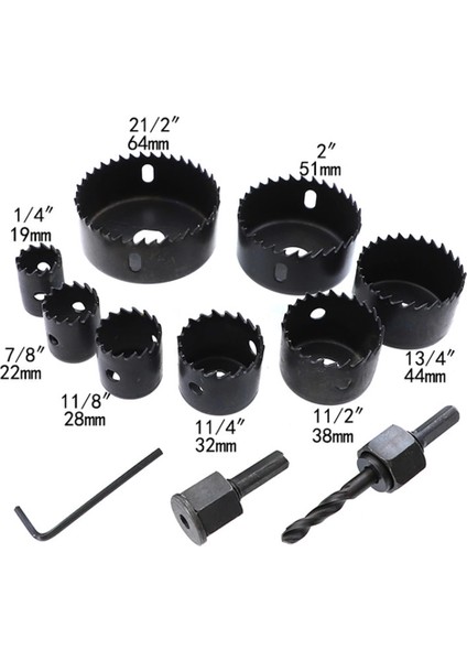 11 Parça Panç Seti Ağaç Kesme Testere Matkap Ucu Takımı Alçıpan Tavan Kesme fiyatları