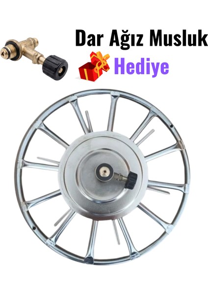 Künefe Ocağı Krom 38 cm – Piknik Tüp Uyumlu, Geleneksel Lezzet Için Pratik Çözüm