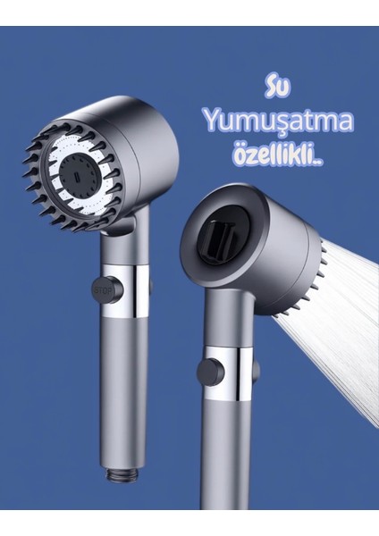 Masaj Başlıklı Su Atasarruflu Kireç Önleyici Özellikli Yüksek Basınç Duş Başlığı(2filtreli) fırsatları
