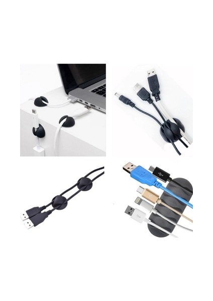 Yapışkanlı Kablo Sabitleyici Düzenleyici 16'lı Paket modelleri