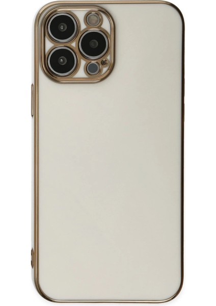 MYT09 iPhone 15 Pro Max Kılıf Volet Silikon - Beyaz