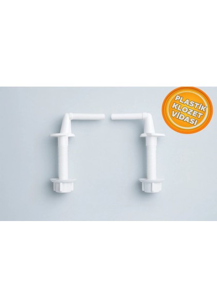 Plastik Klozet Kapağı Montaj Vida Kapağı