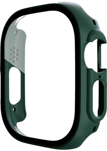 MYT09 Apple Watch Ultra 49MM Desert Camlı Kasa Ekran Koruyucu - Koyu Yeşil fiyatları