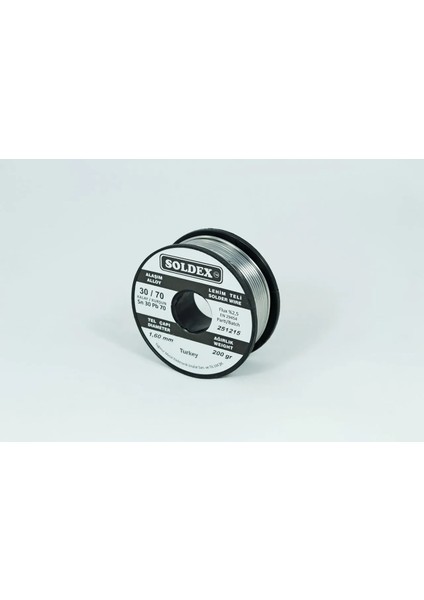 30-70 Lehim Teli 200 gr 1,6 mm Sn:30 - Pb:70