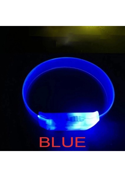 3 Modlu Pilli LED Işıklı Esnek Parti Bilekliği Mavi modelleri