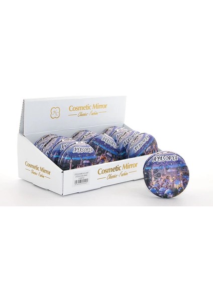 Taşlı Istanbul Tasarımı El Aynası Kalın ALK2487