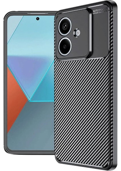 MYT09 Oppo A3 Kılıf Auto Focus Karbon Kapak - Siyah