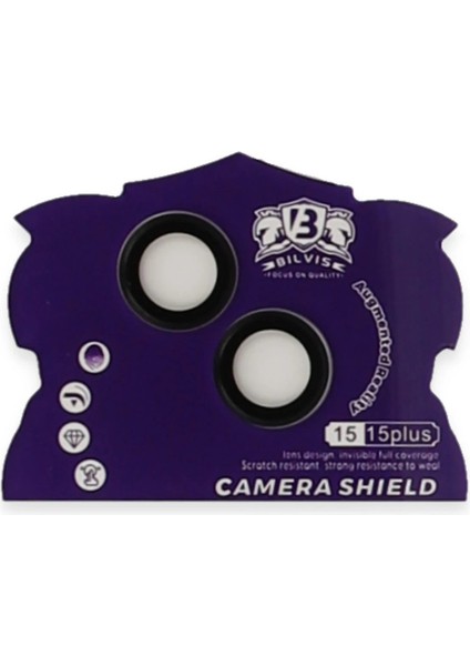 MYT09 iPhone 15 Bilvis Titan Kamera Lens - Siyah fiyatları