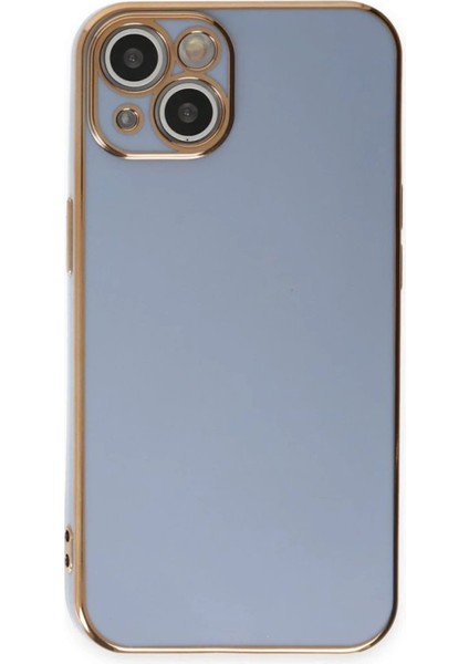 MYT09 iPhone 15 Kılıf Volet Silikon - Mavi