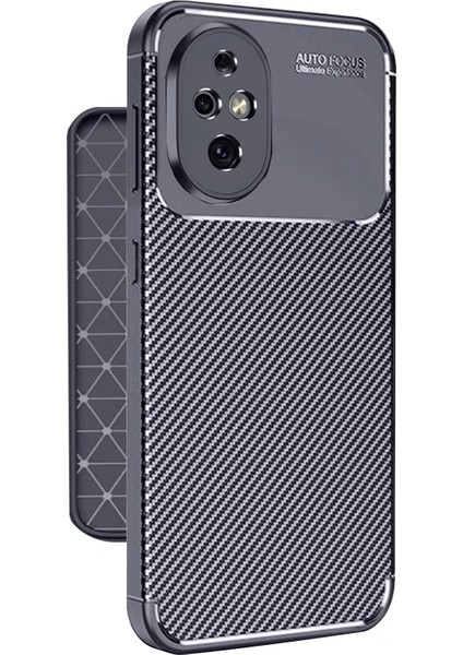 MYT09 Honor 200 Kılıf Auto Focus Karbon Kapak - Lacivert