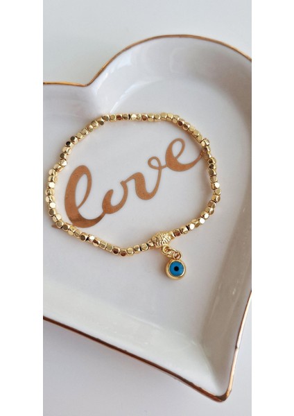 Hediyelik Altın Renkli Şık Bileklik