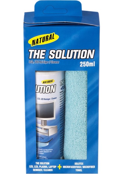 Natural The Solution Narural The Solution Lcd, Led, Ekran Cep Gözlük, Doğal Temizleme, Temizlik Seti – 250 ml Temizleyici
