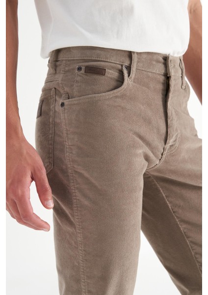 Erkek Texas Slim Kadife Pantolon Brown fırsatları