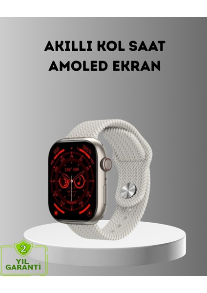 Nrzsnt Bluetooth 5.2 Akıllı Saat Kablosuz Şarjlı Sesli Asistanlı 420 Mah Günlük Kullanım