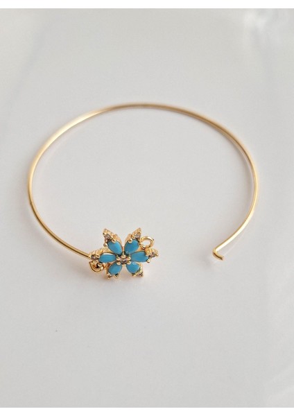 Mavi Çiçek Bileklik modelleri