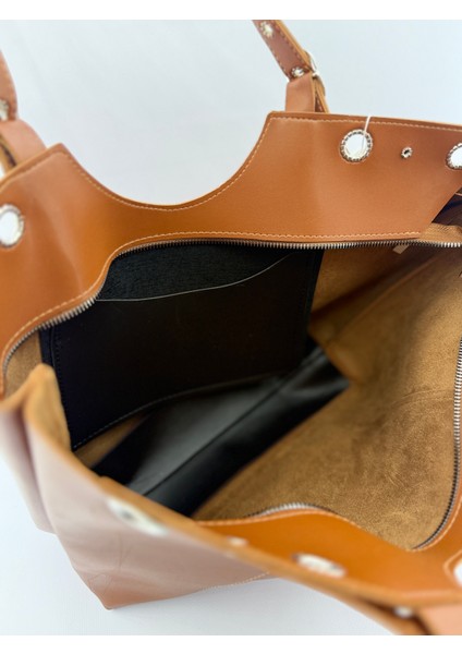 Kadın Halka ve Kemer Toka Detaylı Suni Deri El ve Omuz Çantası fiyatları