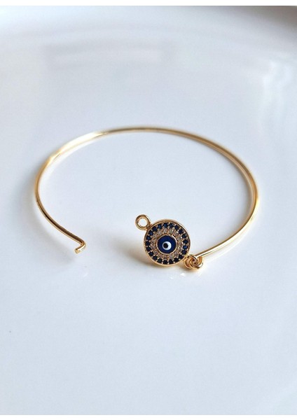 Zirkon Taşlı Nazar Boncuklu Bileklik modelleri