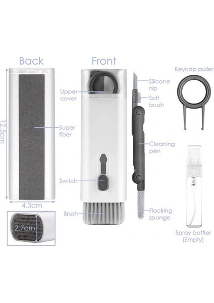 Çok Fonksiyonlu 7 Parça Airpods Klavye Ekran Kulaklık Temizleme Kiti indirimleri