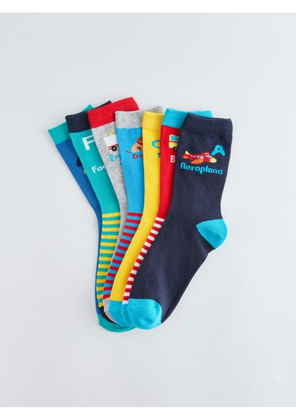 Yeni Sezon Desenli Erkek Çocuk Soket Çocuk 7'li fiyatları