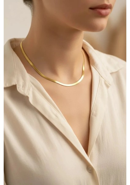 Çelik İtalyan Kolye