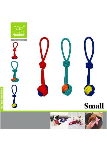 Köpek Oyun Diş Ipi Düğümlü Küçük