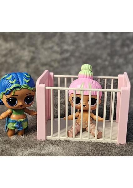 Oyuncak Bebek Beşiği | 10 cm Uzunluk | Oyuncak Bebekler Için Şık Beşik