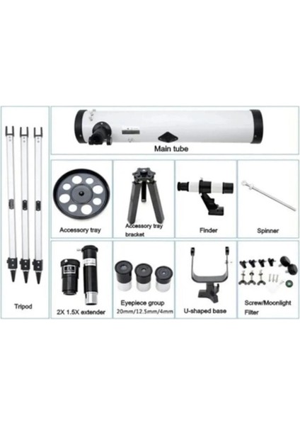 76X700 Profesyonel Aynalı Uzay Teleskopubeyaz modelleri