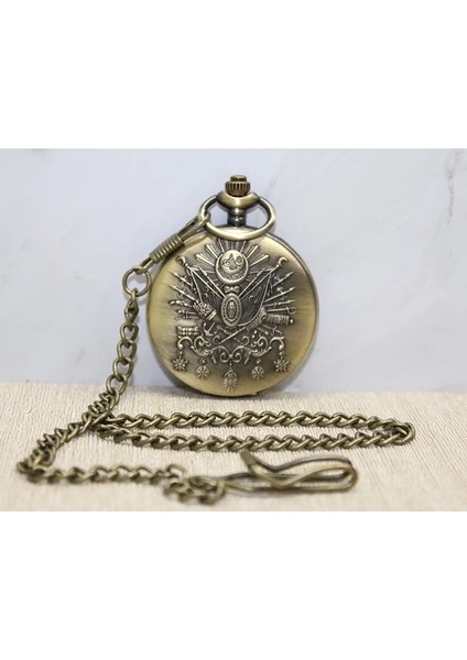 Osmanlı Devlet Arması Köstekli Saat ALK3983