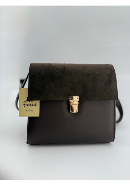 Kadın Vintage Model Süet Detaylı Omuz Çantası