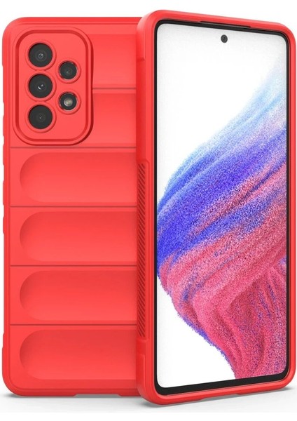 MYT09 Samsung Galaxy A73 5g Kılıf Optimum Silikon - Kırmızı