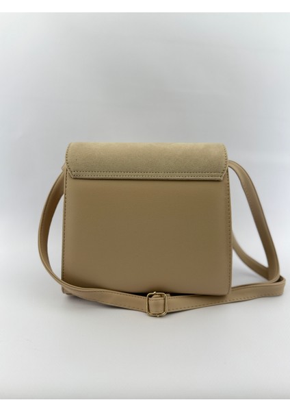 Kadın Vintage Model Süet Detaylı Omuz Çantası